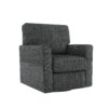 360 Degree Swivel Chair Accent Barrel Armchair With Side Pockets, Compact Design For Living Room, Bedroom, Office - Gray - Image 14