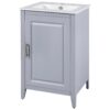 Modern 20.3" Bathroom Vanity With Sink And Functional Storage - Gray - Image 12