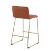 Casper - Fixed Height Contemporary Counter Stool (Set of 2) - Gold / Camel - Image 4