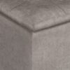 Rockwood - Cube Storage Ottoman With Tray - Distressed Gray Taupe - Image 9