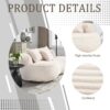 Bean Bag Sofa Lazy Sofa Comfort Lounger High Back Chair For Adults And Kids, Indoor & Outdoor - Beige - Image 4