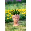 D7X11" Visage Head Bust Planter - Brown - Image 12