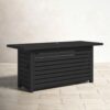 Propane / Gas Outdoor Fire Pit Table With Lid Durable Construction - Black - Image 6