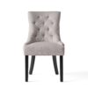 Quenching - Dining Chair With Sloped Arms And Diamond Tufting (Set of 2) - Light Gray - Image 9