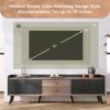 Mid Century TV Stand With 2 Cabinets & Open Compartments, Entertainment Center For Tvs Up To 70'', Television Console For Living Room - Dark Coffee / Black - Image 9