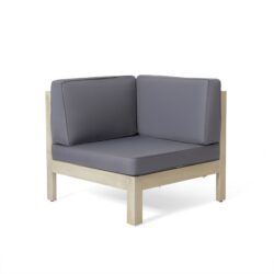 Brava - X Back Corner Chair - Light Gray