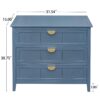 3 Drawer Cabinet For Bedroom - Blue - Image 3