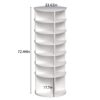 6 Tier Spinning Shoe Rack, Free Standing, 360° Revolving Shoe Organizer - White - Image 3