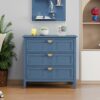 3 Drawer Cabinet For Bedroom - Blue - Image 2