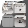 Modern 3 In 1 Hallway Hall Tree With Storage Drawers, Coat Rack, Shoe Rack Bench, And Cushion - Gray - Image 4