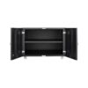 26" Office Furniture Copier Cabinet 2 Door Steel Copier Stand Mobile Pedestal File Printer Stand - Black - Image 10