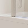 Aluminium Alloy Shower Doors For Bathtub - Brushed Nickel - Image 9