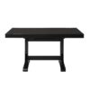 Classic Extendable Trestle Dining Table - Antique Black - Image 2