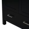 Bathroom Vanity With Single Sink, Combo Cabinet Undermount Sink, Bathroom Storage Cabinet With 2 Doors And A Drawer, Soft Closing, Multifunctional Storage, Solid Wood Frame - Black - Image 14