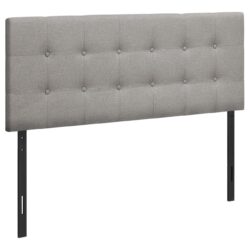 Full Size Bed Headboard Only, Upholstered, Transitional - Gray