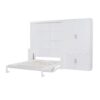 Queen Size Murphy Wall Bed With Closet, Space Saving Design - White - Image 3