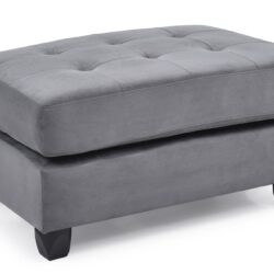 Stylish Contemporary Ottoman For Every Space - Gray