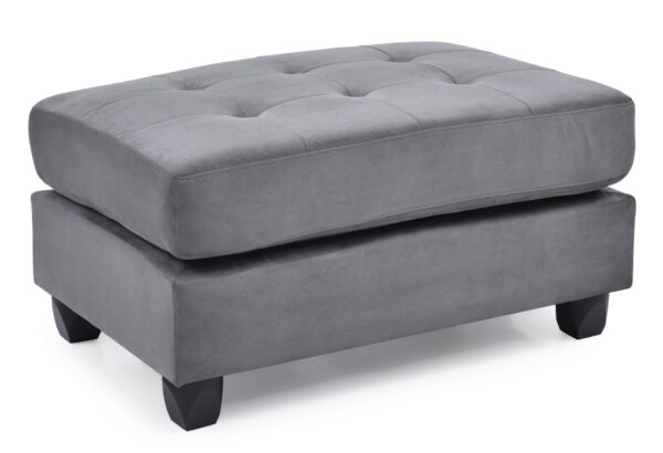 Stylish Contemporary Ottoman For Every Space - Gray