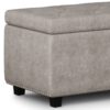 Hamilton - Storage Ottoman - Distressed Gray - Image 4