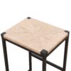 Boho Style Backless Bar Stools (Set of 2) With Paper Rope Woven Seat & Metal Frame For Kitchen Counter - Natural - Image 5