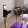 Folding Dog Pet Grooming Table Stainless Steel Frame Rubber Mat On Board With Adjustable Arm And Clamps Pet Dog Cat Grooming Table - Purple - Image 10