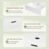 Bathroom Vanity With Ceramic Sink And Ample Storage, Ideal For Small Bathrooms - Green - Image 10