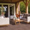 Wood Plastic Composite Deck Tiles (Set of 20), Sustainable Composite Decking Resist Rust, Water, Weather, Easy To Diy & Maintain, Ideal For Patios, Balconies, Rooftops - Coffee - Image 4