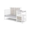 Connelly - 4 In 1 Crib and Changer Combo - White, Rockport Gray - Image 4