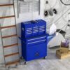 High Capacity Rolling Tool Chest With Wheels And Drawers, 8 Drawer Tool Storage Cabinet - Blue - Image 2