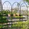 2 Pack Metal Garden Trellis Rustproof Trellis For Climbing Plant Outdoor Flower Support - Black - Image 2