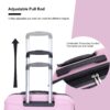 Luggage Set Of 5 Pieces, Expandable Hard Pc Luggage Set With Tsa Lock For Rotating Wheels, Lightweight Rolling Luggage - Pink - Image 10