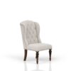 Upholstered Wing Host Chair - Light Gray - Image 3