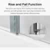 Frameless Folding Shower Doors For Bathtub With Pivot Tub Glass Door - Chrome - Image 5