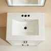 Fully Assembled 24'' Freestanding Single Bathroom Vanity With Ceramic Top - White - Image 11