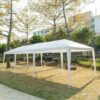 10X30' Wedding Party Canopy Tent Outdoor Gazebo With 5 Removable Sidewalls - White - Image 5