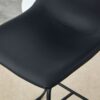 (Set of 2) Modern Minimalist Style Material Bar Stools, Suitable For Kitchen, Bar And Modern Home Design - Black - Image 11