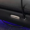 270 Swivel Glider Recliner Chair, Power Recliner Rocking Chair, USB Port Charge For Nursery Chair With Atmosphere Lamp For Living Room Bedroom Apartment - Black - Image 15