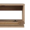 Modern Rattan Door Floating TV Stand For TVs Up To 65" - Coastal Oak - Image 2