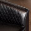 Faux Leather Club Chair With Nailhead Trim - Black - Image 4