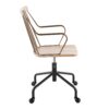 Preston - Farmhouse Adjustable Office Chair - Black / Antique Copper / White Washed - Image 2