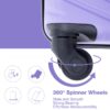 Luggage 4 Piece Lightweight Suitcase With Rotating Wheels, 24" And 28" With Tsa Lock, (16/20/24/28) - Light Purple - Image 7