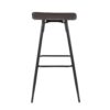 Ale - Contemporary Fixed Height Bar Stool (Set of 2) - Black / Espresso - Image 5