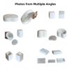 Marble Bathroom Accessories Set - Natural Stone - White / Natural - Image 7