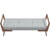 Cora - Mid-Century Modern Gray Bench - Gray - Image 6