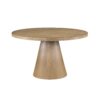 Delphine - Round Dining Table Set With Chairs (Set of 5) - Oak Finish And Gray - Image 2