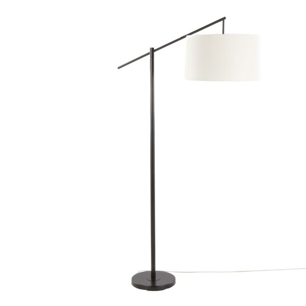 Casper - Contemporary Floor Lamp - Oil Bronze / Natural