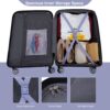 Luggage Set Of 5 Pieces, Expandable Hard Pc Luggage Set With Tsa Lock For Rotating Wheels, Lightweight Rolling Luggage - Light Purple - Image 7