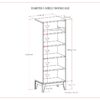 Harper - 5 Shelf Bookcase - Walnut Brown - Image 11