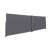Retractable Side Awning, Waterproof & UV-Resistant, Privacy Screen Divider Roll Up Balcony - Gray - Image 6