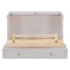 Queen Murphy Bed Elegantly Designed With Large Drawers - White - Image 12